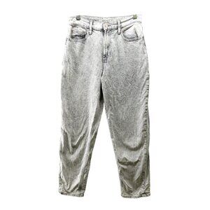 Gap Teen Girls Size 18 Mom‎ Jean Grey Wash High Rise Light Wash Stretch